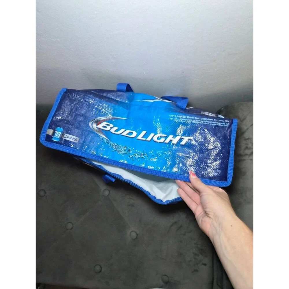 Bud Light Insulated Cooler Tote Bag - Blue